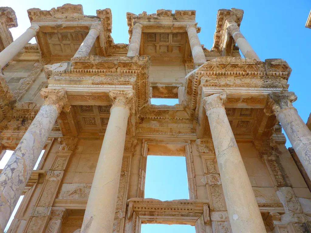 Library of Celsus, ancient Roman building in Ephesus, Anatolia